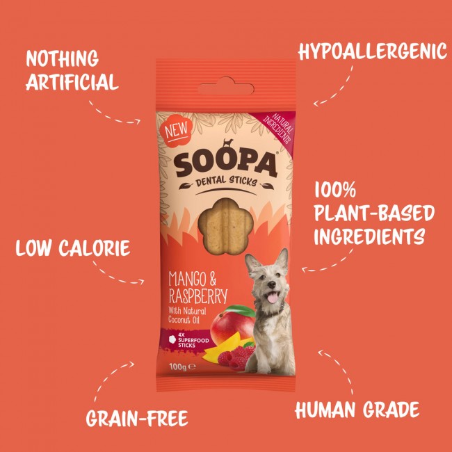 Soopa Dentals MANGO & HIMBEERE